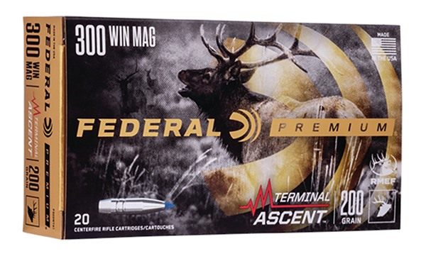 Federal Terminal Ascent Rifle Ammunition .300 Win Mag 200 gr 2810 fps 20/ct view 4