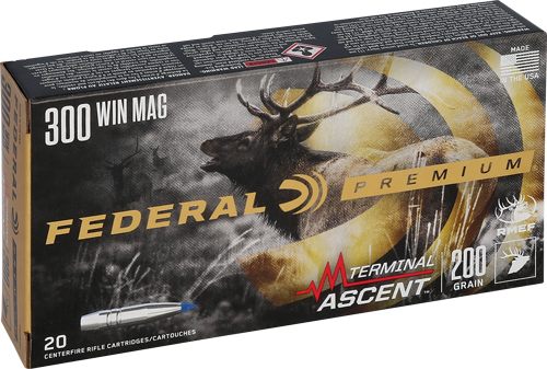Federal Terminal Ascent Rifle Ammunition .300 Win Mag 200 gr 2810 fps 20/ct view 5