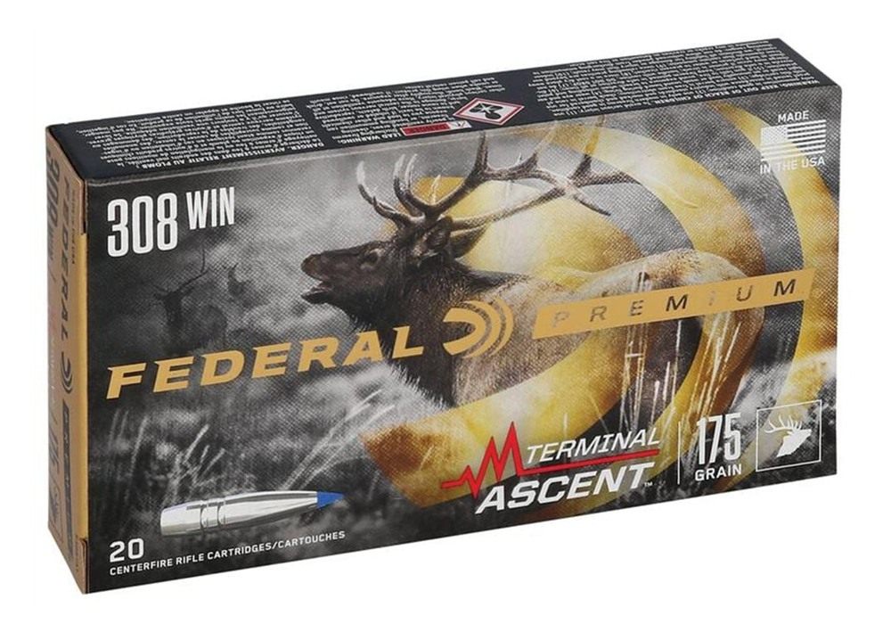 Federal Terminal Ascent Rifle Ammunition .308 Win 175 gr 2600 fps 20/ct view 2