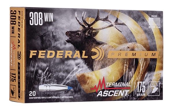 Federal Terminal Ascent Rifle Ammunition .308 Win 175 gr 2600 fps 20/ct view 4