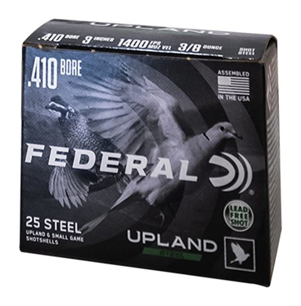 Federal USH41075 Upland Field Range 410 Gauge 3in 3/8oz 7.5 Shot 25 Per Box view 2