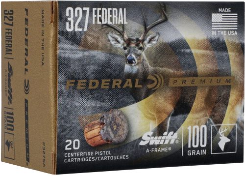 Federal Swift A- Handgun Ammunition .327 Mag 100gr JHP 1500 fps 20/ct view 3