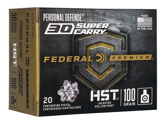 Federal Cartridge P30HST1S Premium Personal Defense 30 Super Carry 100gr HS view 3