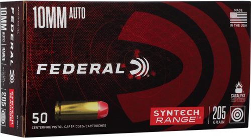 Federal AE10SJ1 Syntech Range 10mmAuto 205gr Total Jacket Flat Nose 50 Per view 2