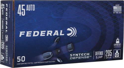 Federal Cartridge S45SJT2 Syntech Defense 45ACP 205gr Segmented Jacketed Ho view 3