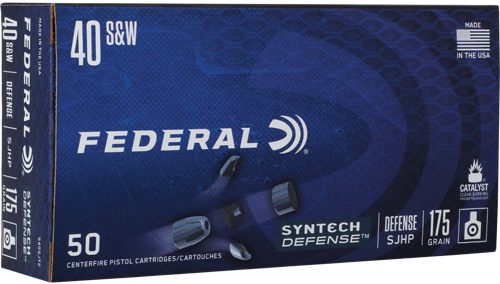 Federal Syntech Defense Handgun Ammunition .40 S W 175gr SJHP 1000 fps 50/c view 2