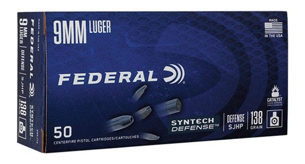 Federal S9SJT2 Syntech Defense 9mmLuger 138gr Segmented Jacketed Hollow Poi view 2