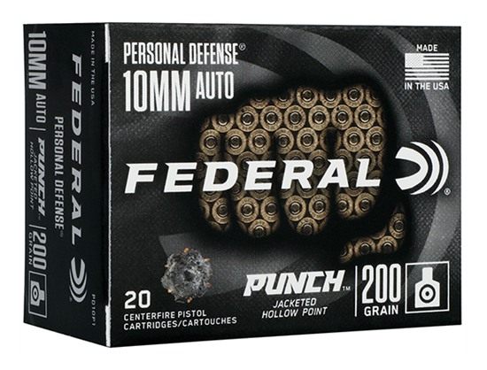 Federal PD10P1 Punch Personal Defense 10mmAuto 200gr Jacketed Hollow Point view 2