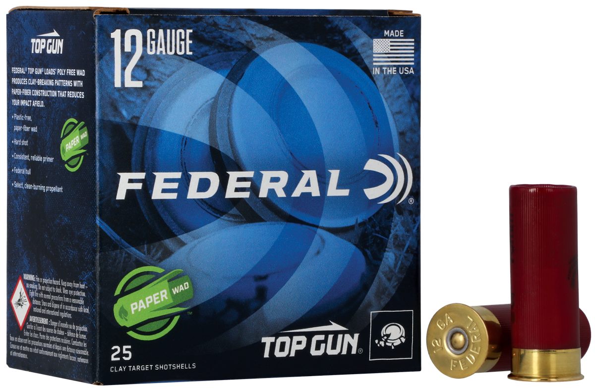 Federal TG12WS175 Top Gun Steel Paper Wad 12 Gauge 2.75in 1oz 7.5 Shot 25 P