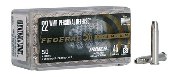 Federal PD22WMR1 Premium Personal Defense Punch 22WMR 45gr Jacketed Hollow view 3