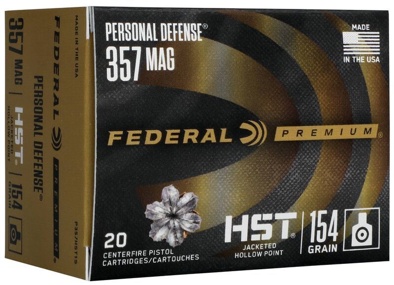 Federal P357HST1S Premium Personal Defense 357 Mag 154gr HST Jacketed Hollo view 2