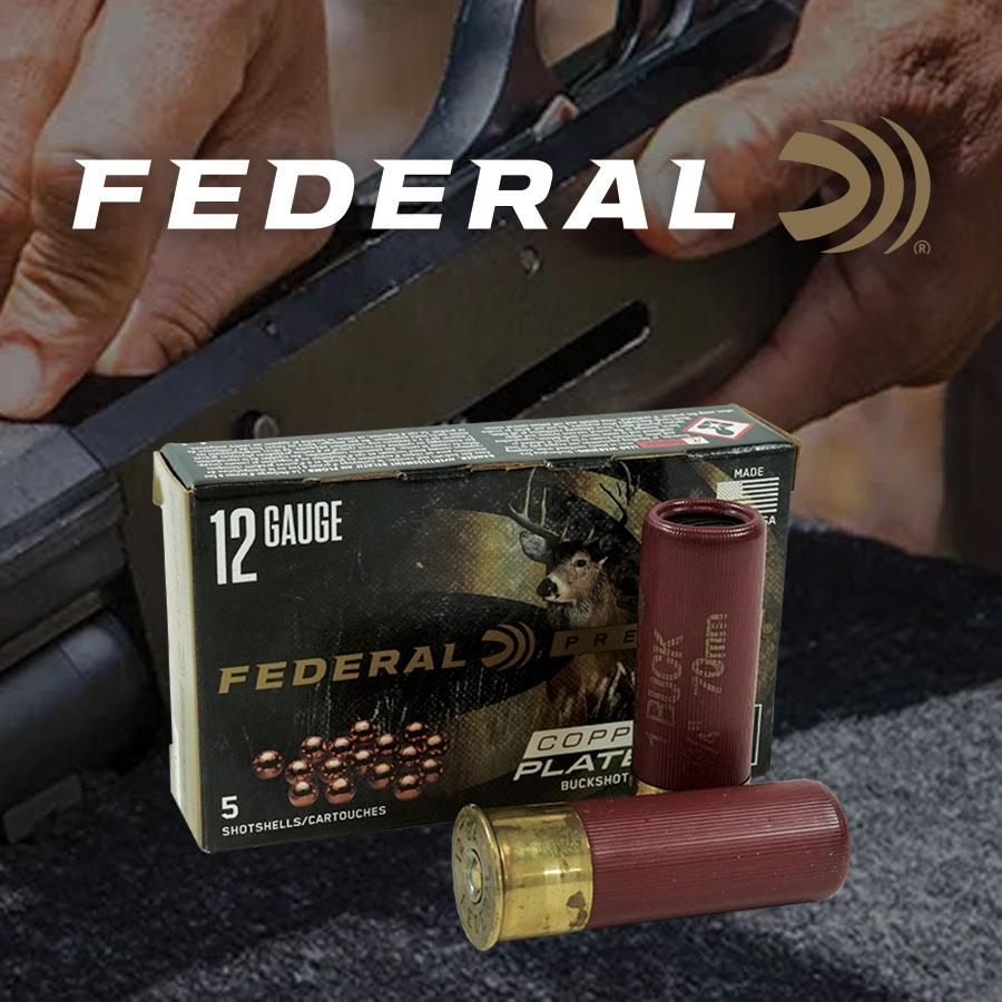 Federal P1541B Premium Max Buck 12 Gauge 2.75in 1 16 Pellets 5 Per Box/50 C view 2