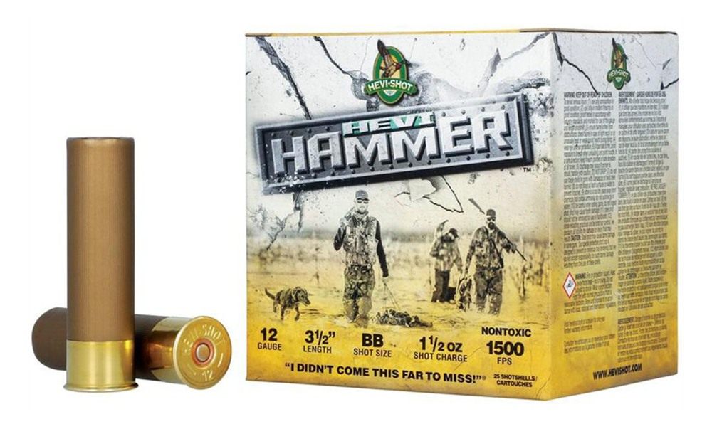 Hevi-Shot HS28388 12 Gauge 3.50in 1 1/2oz Steel/Bismuth BBShot 25 Per Box/1 view 3