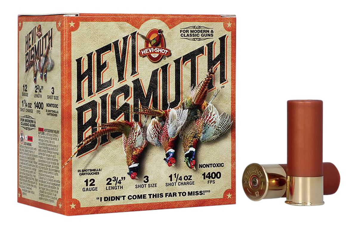Hevi-Shot HS14713 Upland 12 Gauge 2.75in 1 1/4oz Bismuth 3 25 Per Box/10 Ca