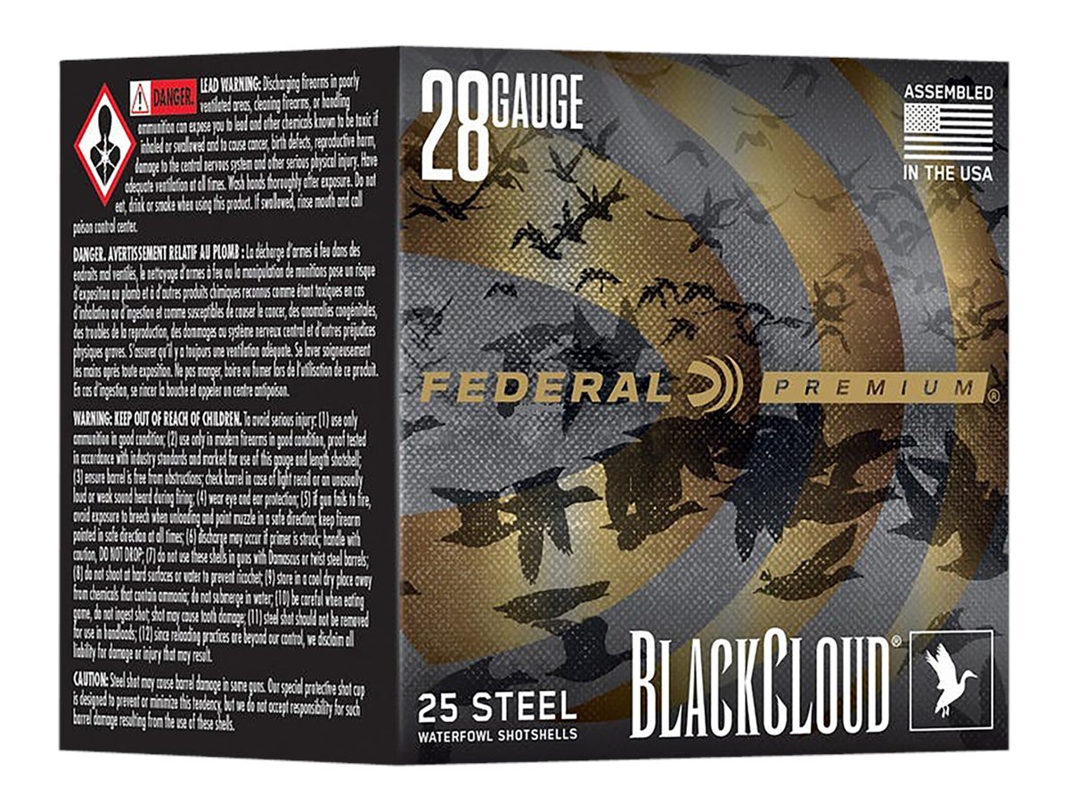 Federal PWBX2853 Black Cloud FS 28 Gauge 3in 3/4oz 3 Shot 25 Per Box/10 Cas