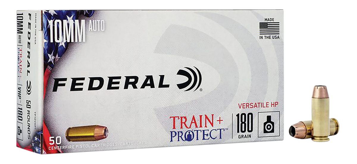 Federal TP10VHP1 Train + Protect 10mmAuto 180gr Versatile Hollow Point 50 P