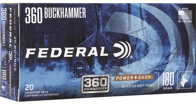 Federal 360BHAS Power-Shok Buckhammer 360 180gr Soft Point 20 Per Box/10 Ca view 2