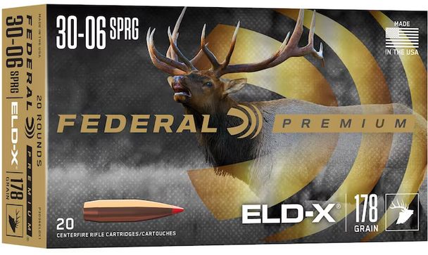 Federal Ammo P3006ELDX1 Premium ELD-X 30-06 Springfield 178gr 20 Per Box/10 view 2