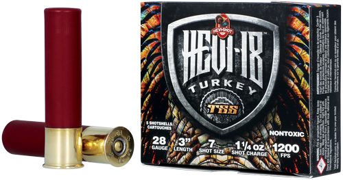 Hevi Shot HS7287 TSS Turkey 28 Gauge 3in 1 1/4oz Tungsten 7 5 Per Box/10 Ca view 2