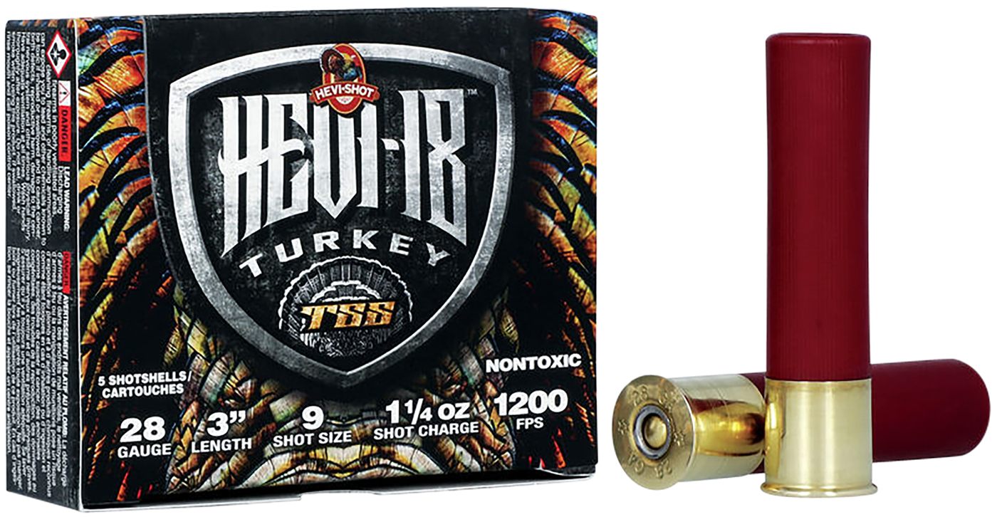 Hevi Shot HS7289 TSS Turkey 28 Gauge 3in 1 1/4oz Tungsten 9 5 Per Box/10 Ca