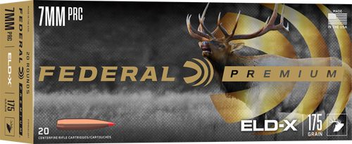 Federal Premium ELD-X Rifle Ammunition 7mm PRC 175gr PT 3000 fps 20/ct view 2