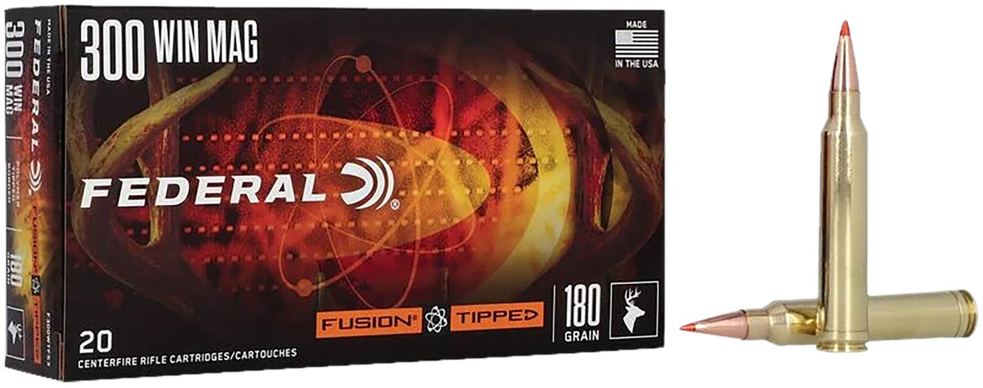 Federal Cartridge F300WTFS3 Fusion 300 WinMag 180gr Bonded Soft Point 20 Pe