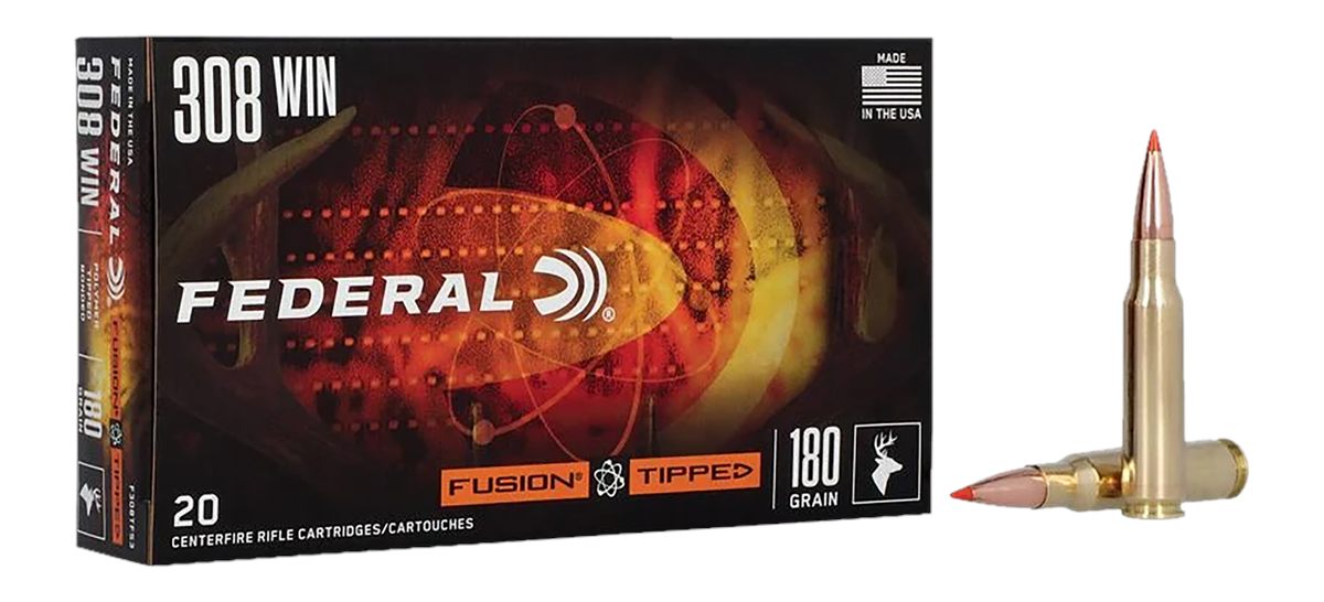 Federal F308TFS3 Fusion 308 Win 180gr Bonded Soft Point 20 Per Box/10 Case