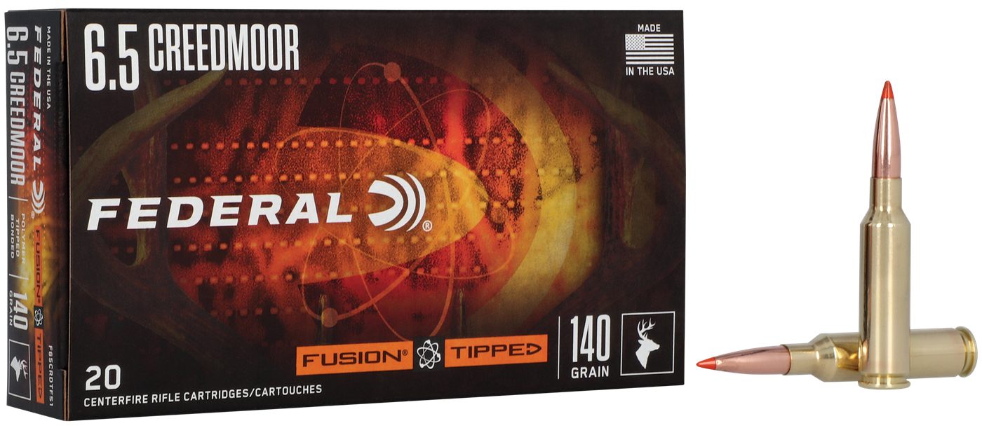 Federal F65CRDTFS1 Fusion 6.5 Creedmoor 140gr Bonded Soft Point 20 Per Box/
