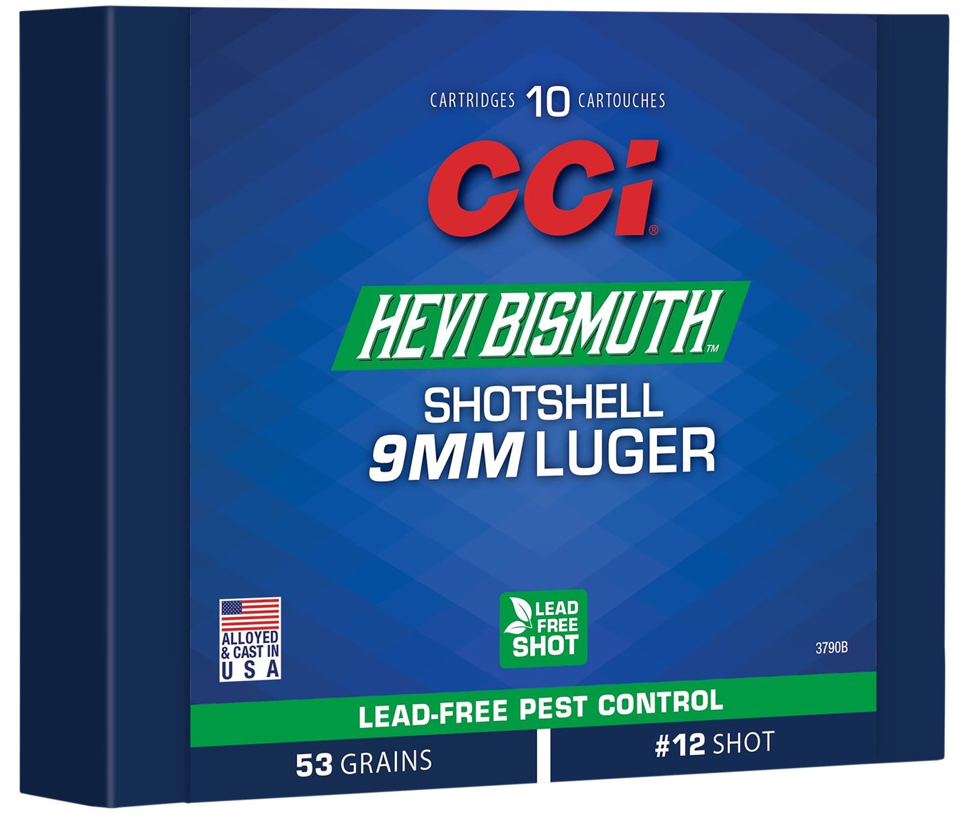 CCI Hevi Bismuth Centerfire Shotshell 9mm Luger 43gr 11 950 fps 10/ct