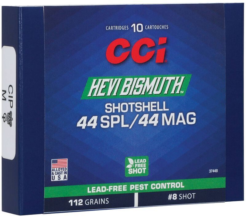 CCI Hevi Bismuth Centerfire Shotshell .44 Spl/.44 Rem Mag 112gr 8 1050 fps view 2