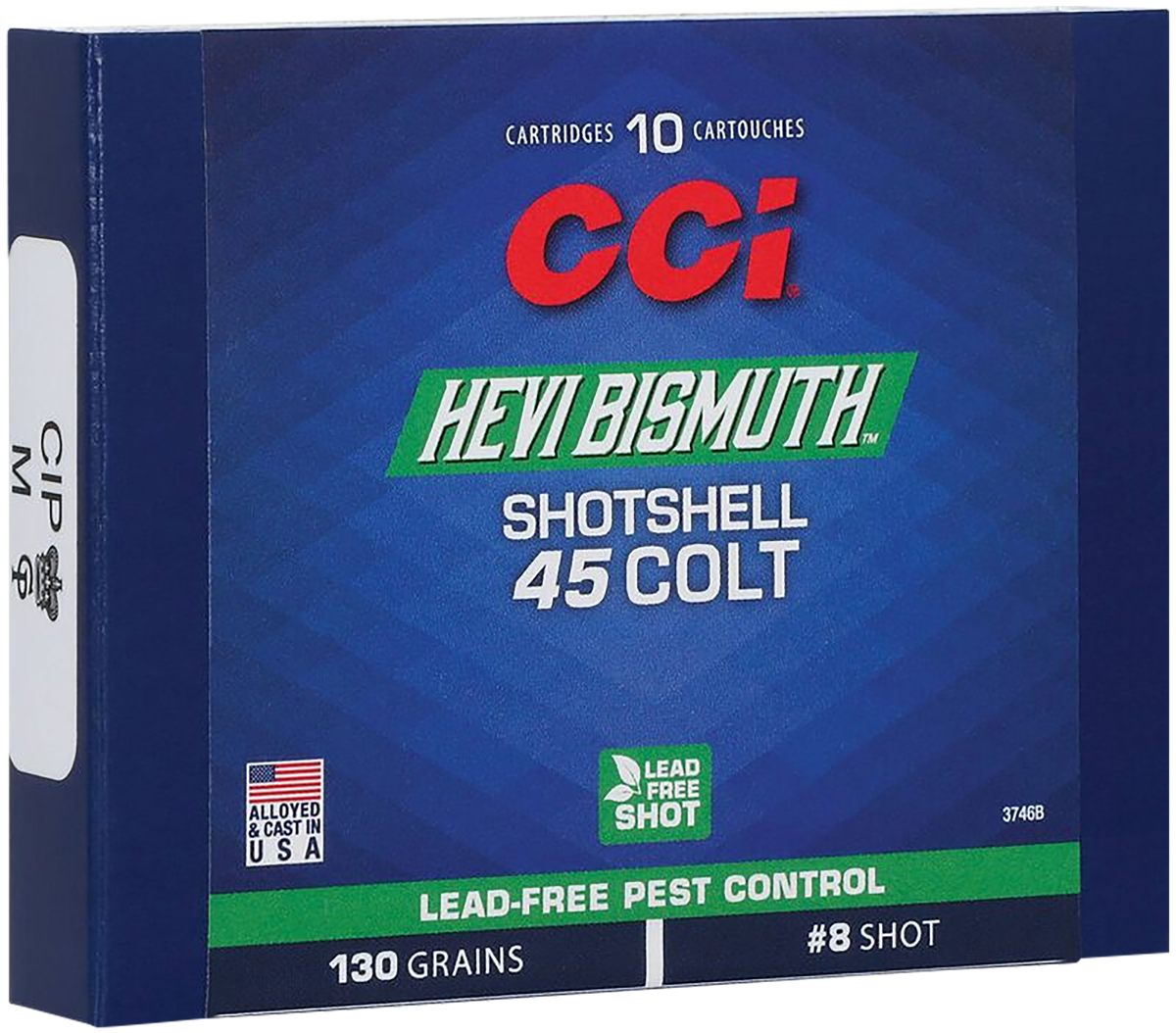 CCI 3746B Pest Control Hevi-Bismuth 45 Colt 130gr Shotshell 8 10 Per Box/20
