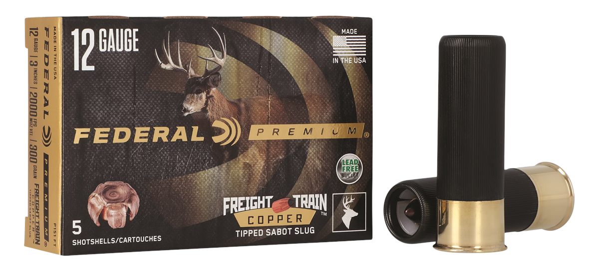 Federal P151FT Premium Freight Train 12 Gauge 3in SlugShot 5 Per Box/10 Cas