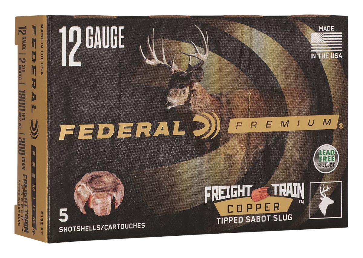 Federal P152FT Premium Freight Train 12 Gauge 2.75in SlugShot 5 Per Box/10