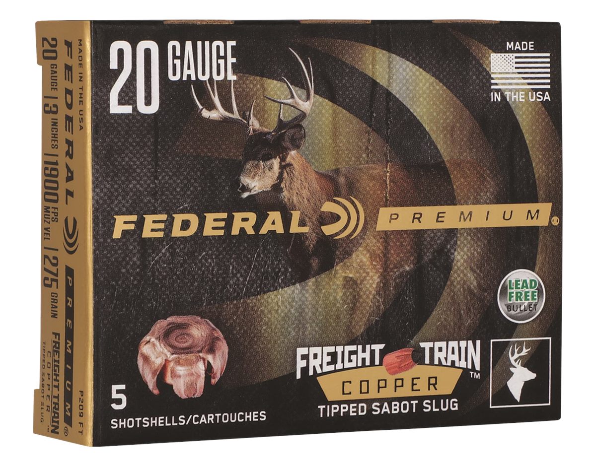 Federal P209FT Premium Freight Train 20 Gauge 3in SlugShot 5 Per Box/10 Cas