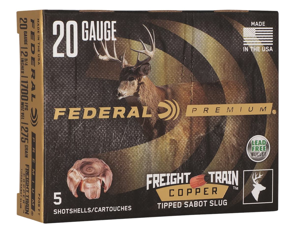 Federal P208FT Premium Freight Train 20 Gauge 2.75in SlugShot 5 Per Box/10 view 3