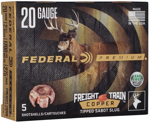 Federal P208FT Premium Freight Train 20 Gauge 2.75in SlugShot 5 Per Box/10 view 4