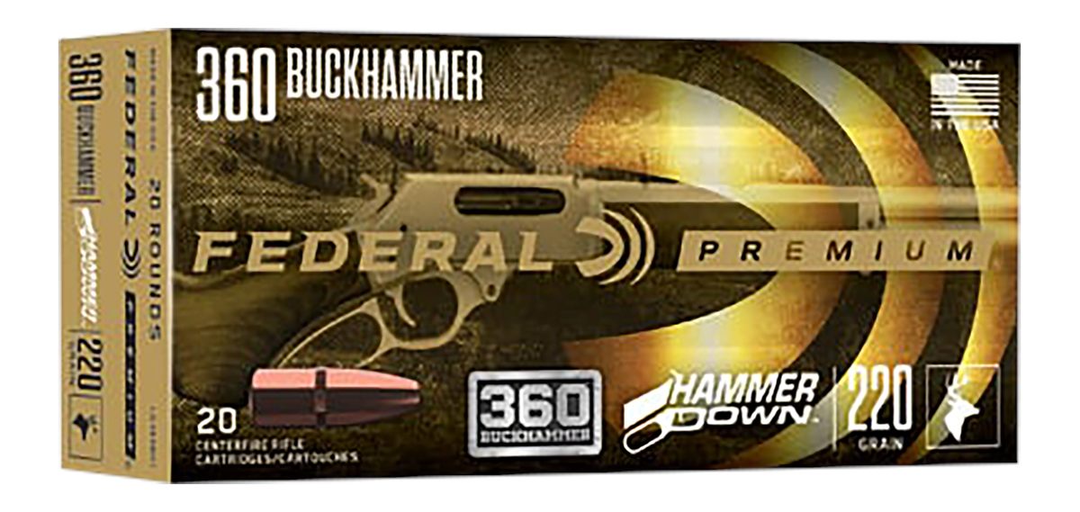 Federal LG360BH1 Premium HammerDown 360 Buckhammer 220gr Soft Point 20 Per