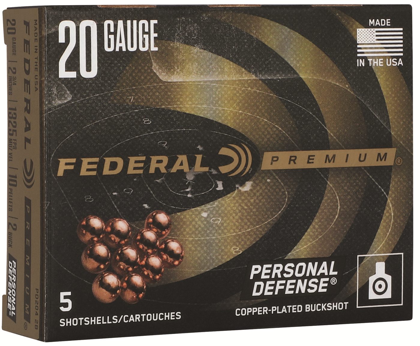 Federal Cartridge Personal Defense Shotshells w/Flitecontrol 20ga 2-3/4in 1