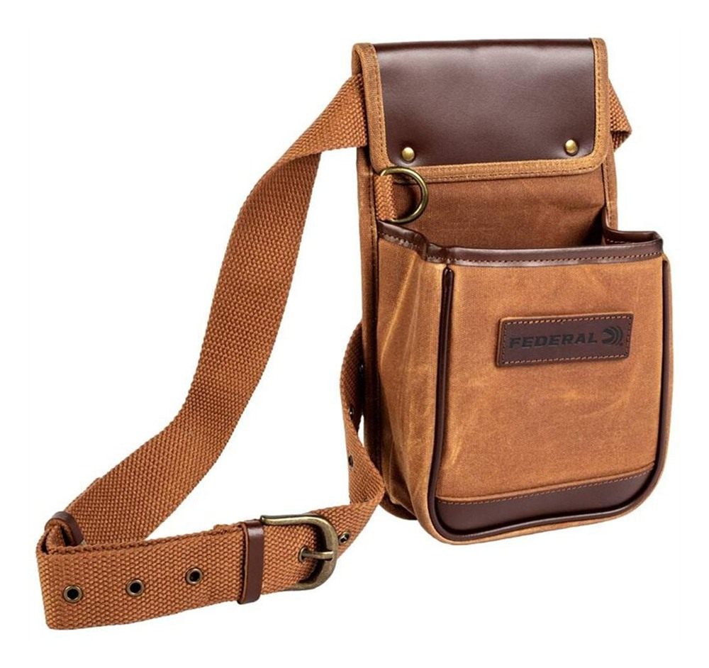 Federal Cartridge Remington Accessories FPSP Premium Shell Pouch Tan Canvas view 2