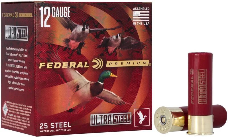 Federal Ammo Premium Ultra Steel Shotshells 12ga 3in 1/4oz 1450 fps 2 10/ct view 2
