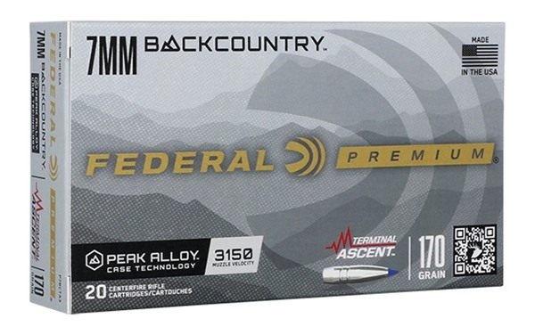 Federal Terminal Ascent Rifle Ammunition 7mm Backcountry 170gr PT 2950 fps view 3