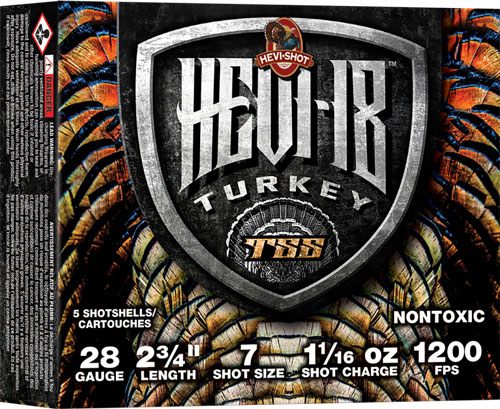 Hevi Shot Tss Turkey 28ga 2-3/4in 1/16oz 7 5rd/bx 10bx/cs view 2