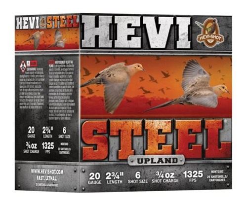 Environ Metal Hevi-Shot Upland 20ga 2-3/4in 1oz 1325 fps 6 25/ct