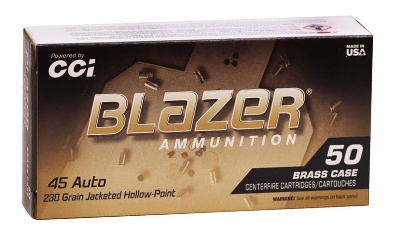 Cci 5245 Blazer Handgun 45ACP 230gr Jacketed Hollow Point 50 Per Box/10 Cas view 3