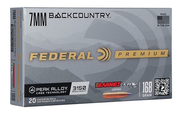 Federal Ammo Barnes LRX Rifle Ammunition 7mm Backcountry 168gr PT 3150 fps view 2