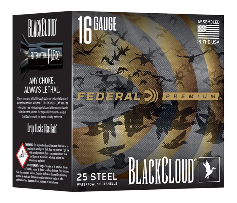 Federal Cartridge Black Cloud Waterfowl Shotshells 16ga 2-3/4in 7/8oz 1450f