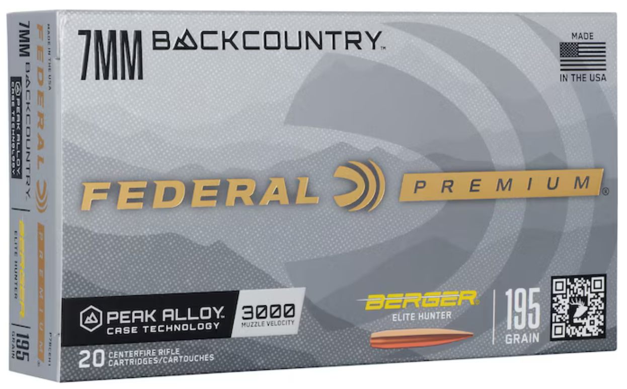 Federal Berger Elite Hunter Rifle Ammunition 7mm Backcountry 195gr HPBT 300