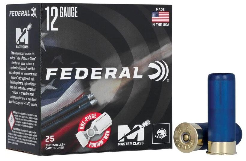Federal MC12HC8 Master Class 12 Gauge 2.75in 1 1/8oz 8 Shot 25 Per Box/10 C view 2