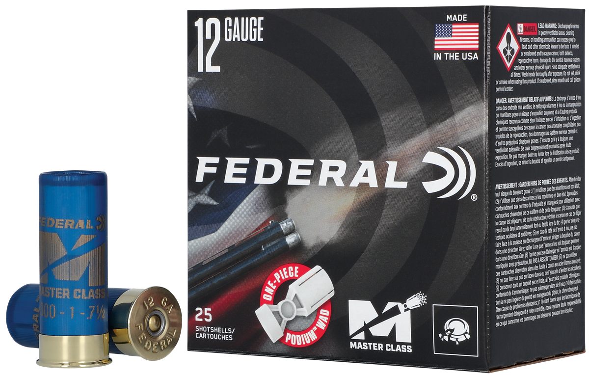 Federal MC12HC175 Master Class 12 Gauge 2.75in 1oz 7.5 Shot 25 Per Box/10 C