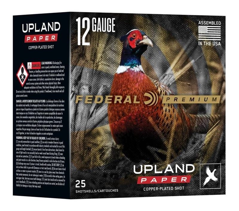 Federal Ammo Premium Upland Paper Shotshells 12ga 2-3/4in 1/4oz 1330 fps 4